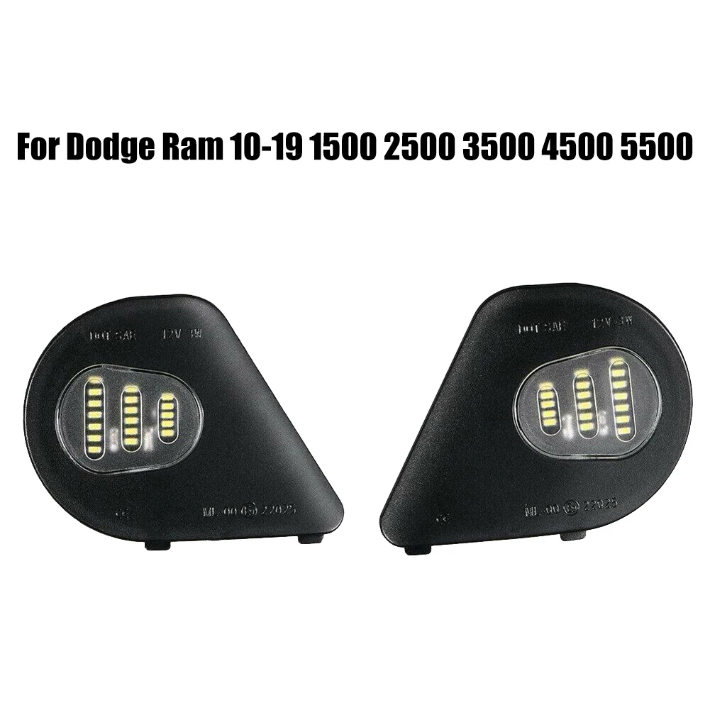 

1pc LED Side Mirror Puddle Lights For Dodge Ram 10-19 1500 2500 3500 4500 Truck Mirror Floor Ground Lamp Puddle Welcome Light