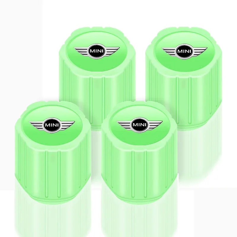 4 шт. светящиеся колпачки для автомобильных шин эмблема Стайлинг MINI Cooper