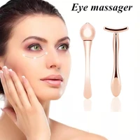 rose gold small eye massage stick anti pouch dark circles massager for eyes t shape lifting mini magic stick masajeador facial