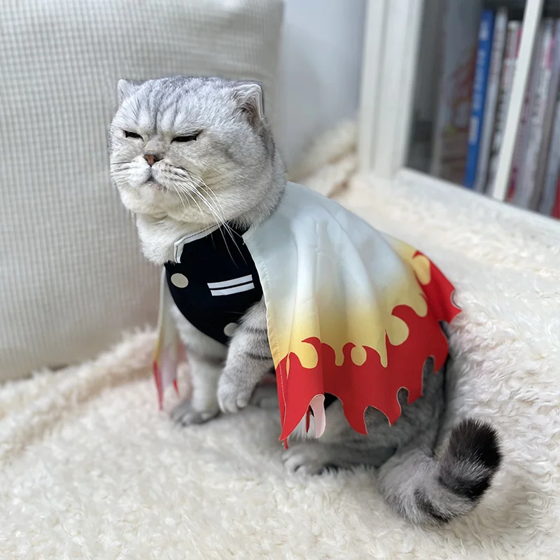 Костюм для косплея животных рассекающий демонов одежда кошек Rengoku Kyoujurou с