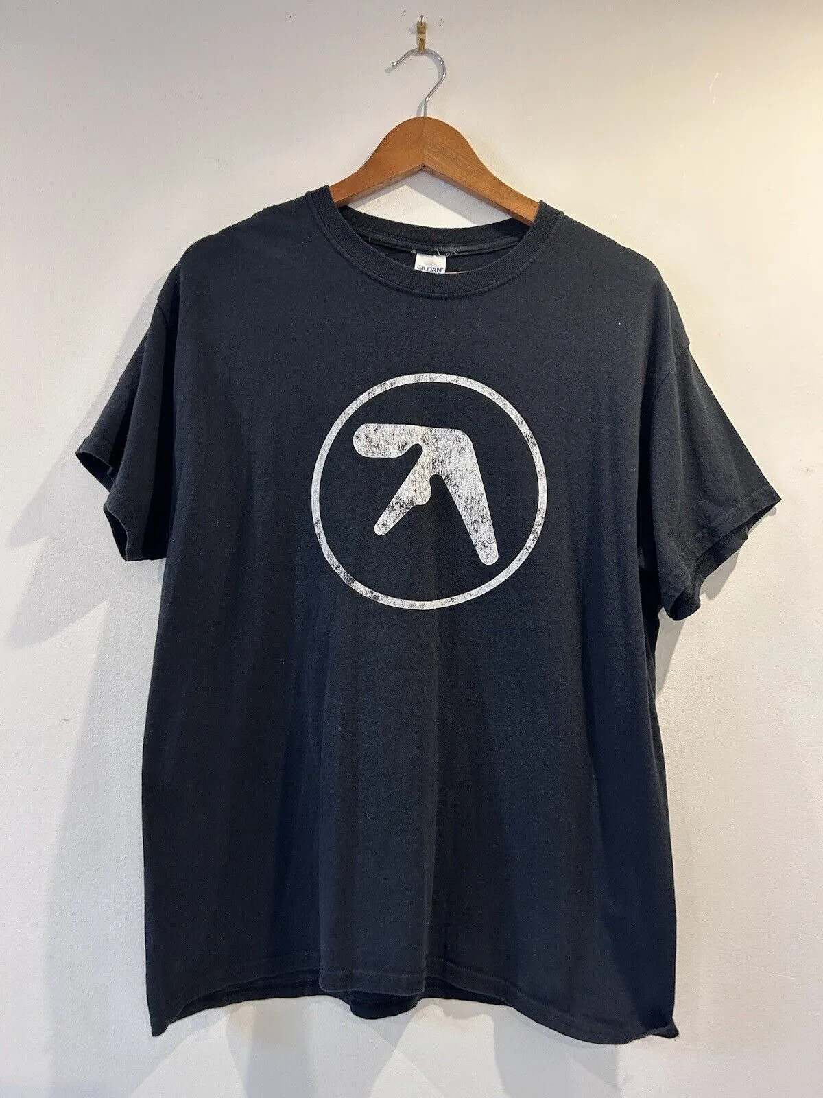 Фото Потертая хлопковая футболка Aphex Twin Band, полный размер S 5XL №1