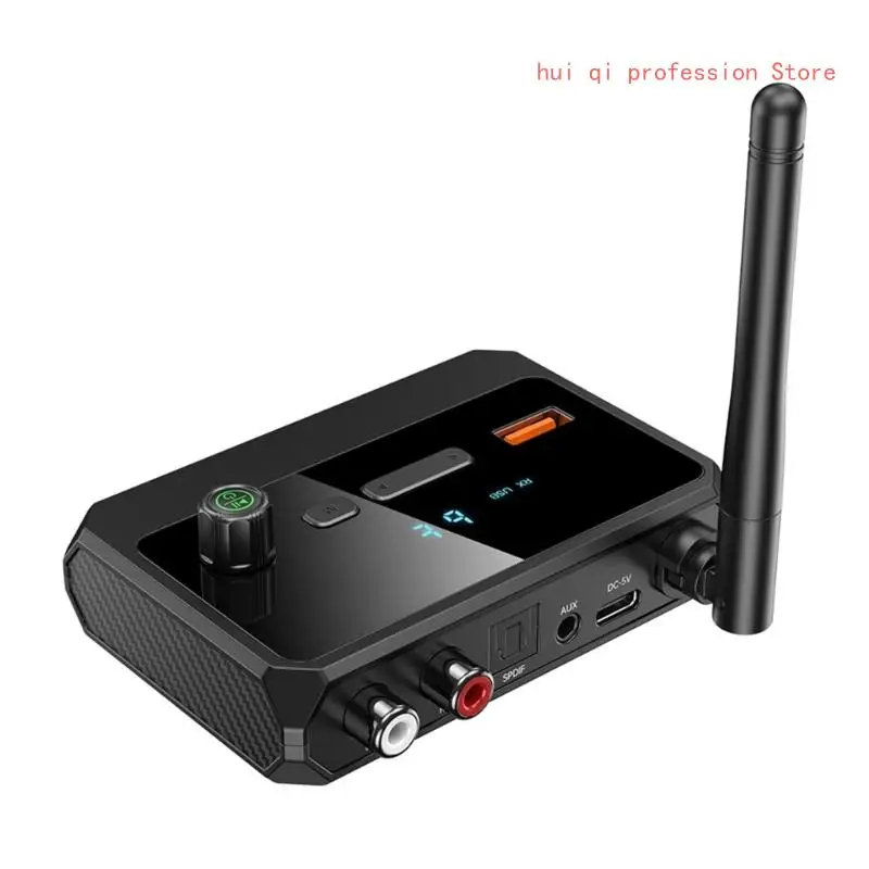 

Car Speaker System Wireless Bluetoothcompatible Receiver USB Disk Play Adapter H8WE