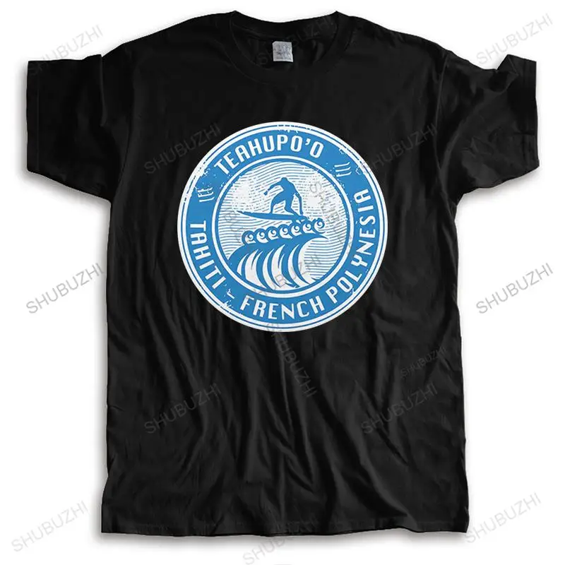 

Male streetwear Tshirt luxury cotton T shirt Teahupo'o Tahiti Surfinger Beach Design summer Unisex O-neck Teeshirt Euro Size