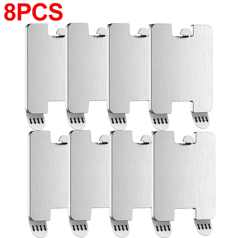 

Настенные крючки из нержавеющей стали, серебристые, 1 шт.