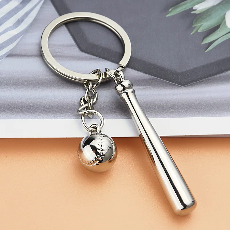 

Fashion Sports Baseball Keychain Leisure Sports Event Metal Olive Softball Keychain Men's And Women's Bag Hanging Ornaments