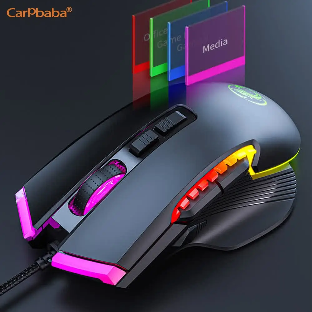 Фото Игровая мышь IMICE RGB: профессиональная оптическая мышь с 7 яркими цветами LED-подсветки и эргономичным дизайном для LOL и CS №2