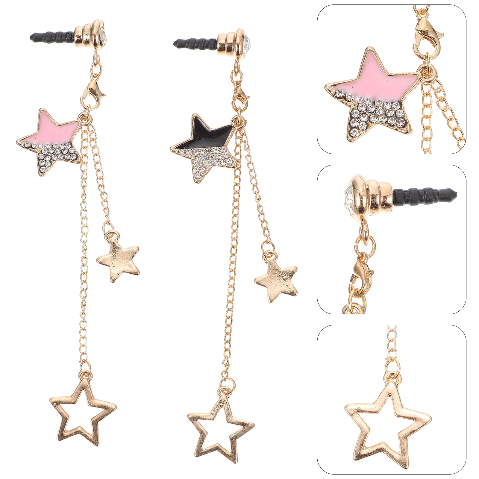 

Plug Hole Earphone Pendant Audioheadphone Jack Caps Star Accessories Celldecoration Anti Plugs Pendants