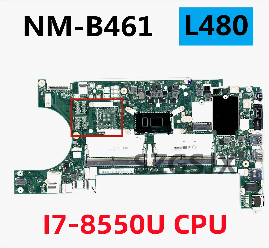 Для ноутбука Lrnovo Thinkpad L480 L580, материнская плата NM-B461 CPU UMA DDR4 100% TEST