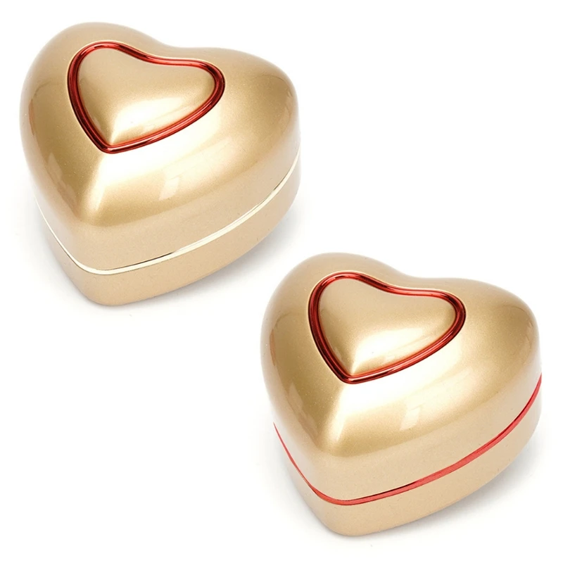 В форме сердца светодиодный светильник обручальное кольцо коробка обручальные