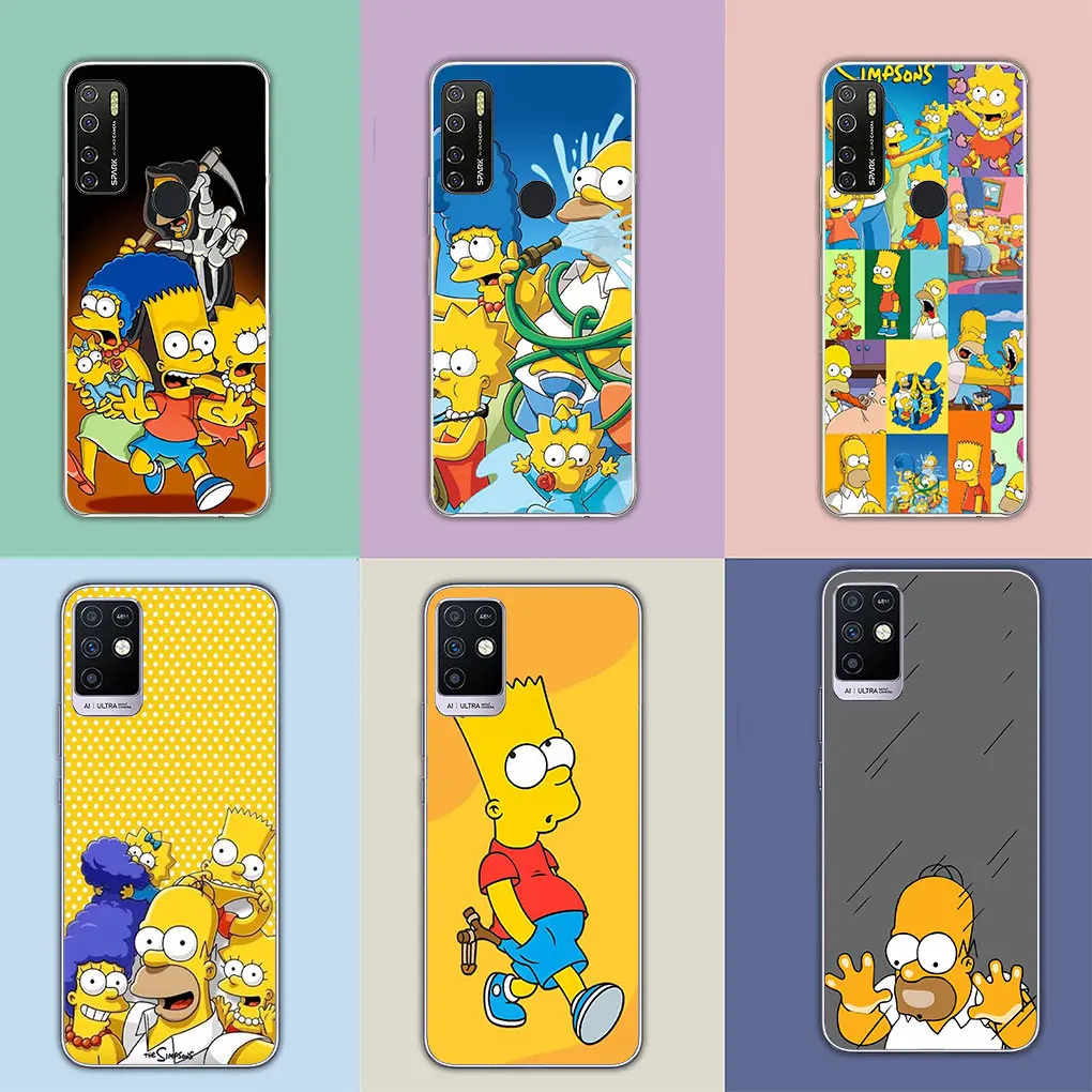 The Wallpaper S-Simpsons-Anime Casing for Samsung Galaxy A04 A14 A23 A34 A54 M23 M33 M52 M53 M30S M31 M51 A06 A16 Cover Case