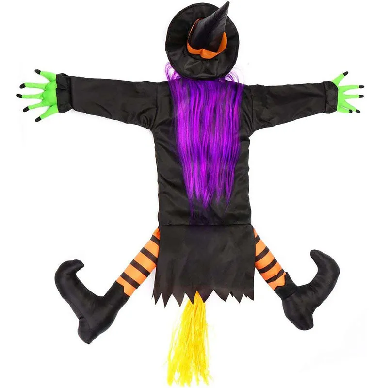 

Crashing Witch into Tree Halloween Decorations Witch Tree Hanging Halloween Party Outdoor Courtyard Tree Ornaments 2022