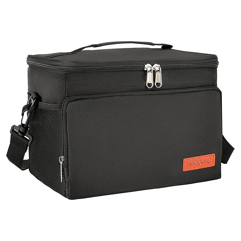 

Новая двухслойная сумка-холодильник из ткани Оксфорд, теплоизолированная сумка для пикника с принтом, Портативная сумка на плечо для ланч-боксов, сумка-тоут