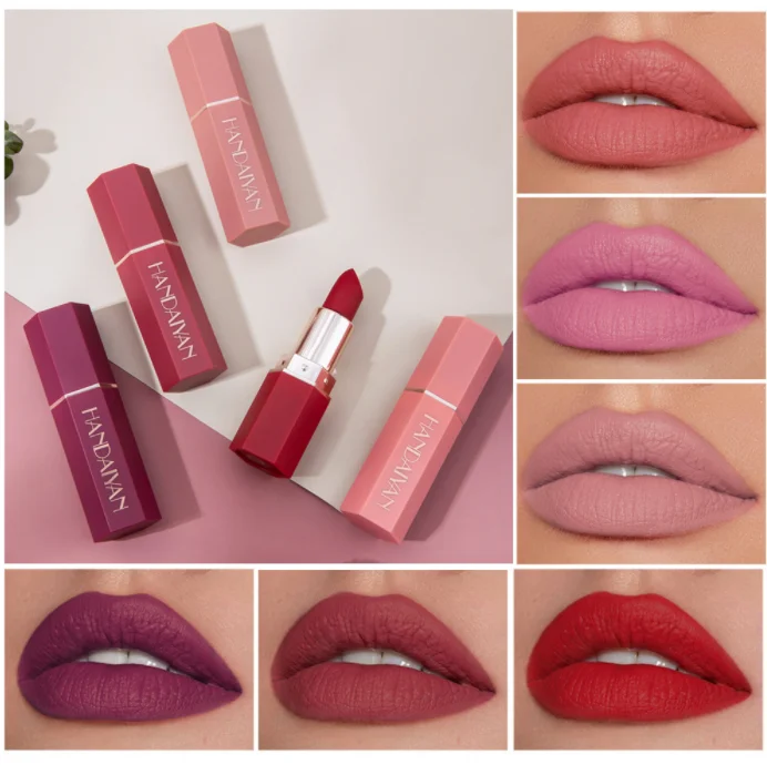 

Lipsticks Waterproof Lasting Moisturizing Velvet Matte Lip Sexy Lips Makeup Помада водонепроницаемая бархатная матовая помада