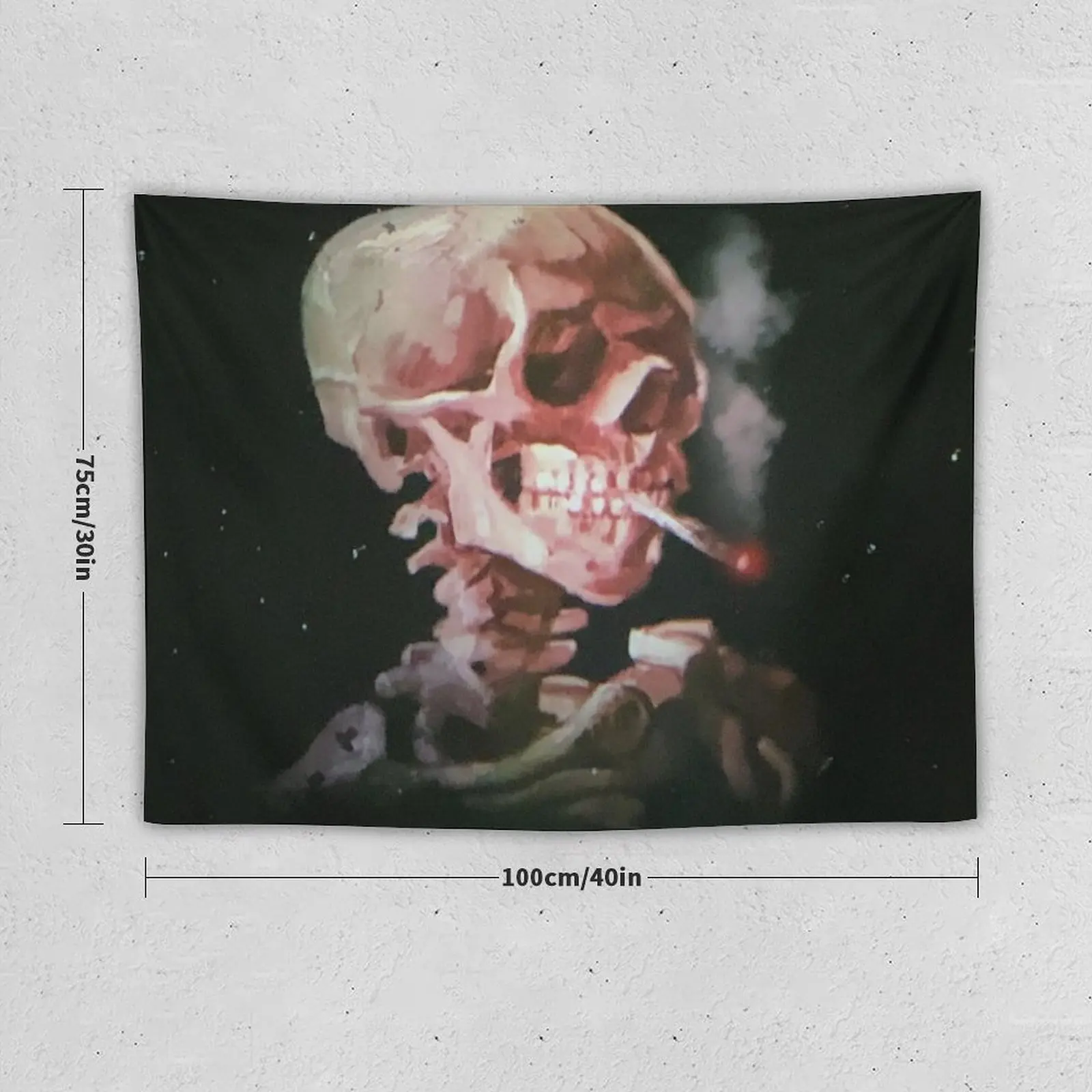 Гобелен в виде Черепа скелета с поджиганием сигарет обои декор для спальни