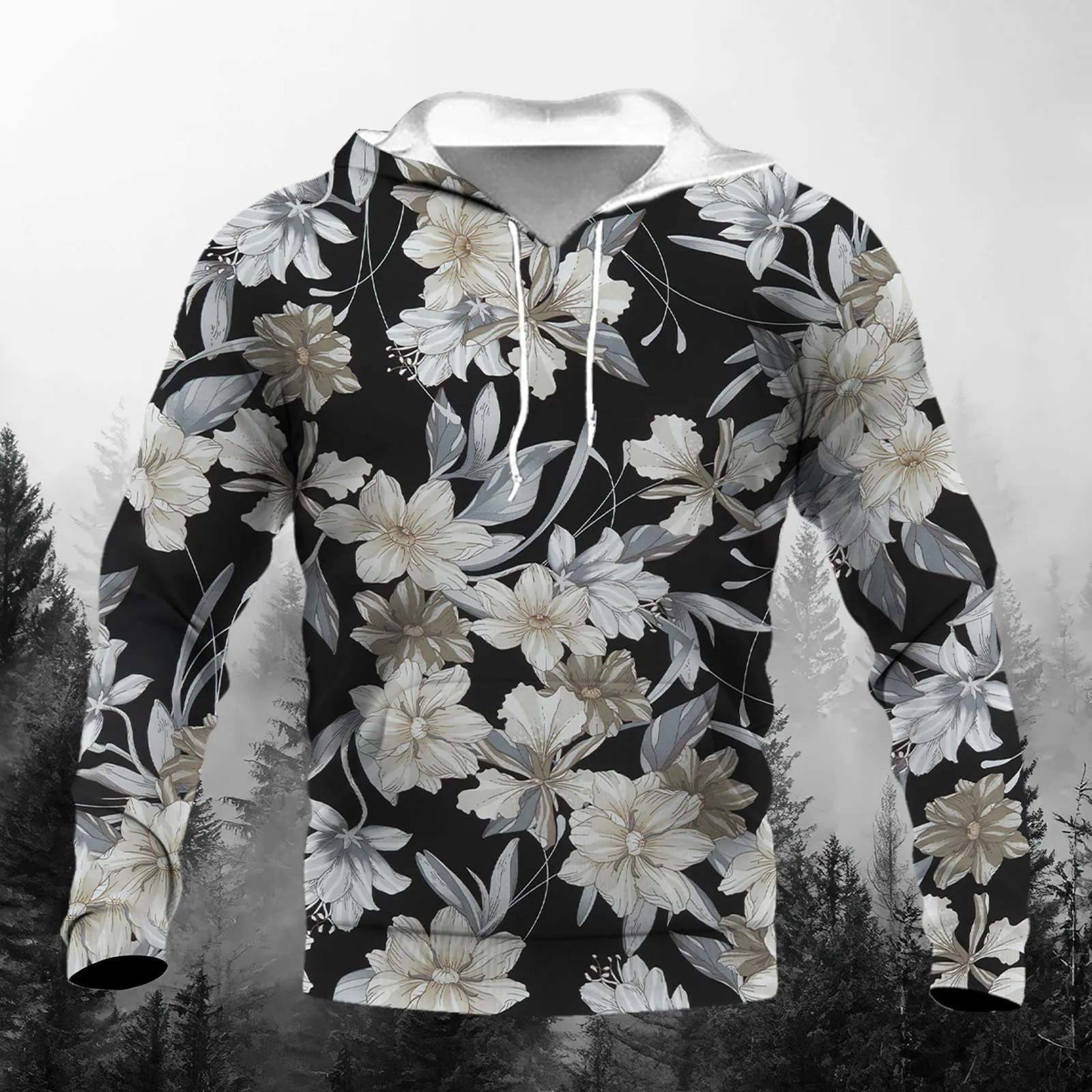 

Мужская повседневная осенне-зимняя Толстовка с длинным рукавом и круглым вырезом, с 3D принтом, с капюшоном, топ, блузка, легкий мужской свитш...