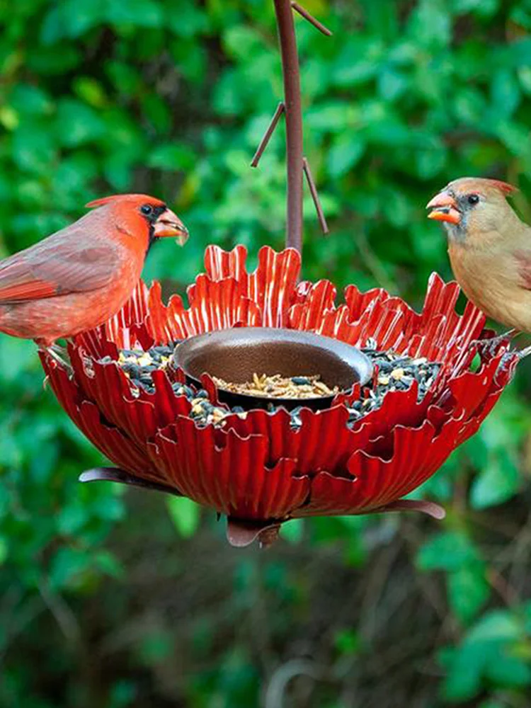 

Уличный кормушка для кормления птиц, водонепроницаемый домик, беседка для диких птиц, уличный контейнер с веревкой, кормушка для сада