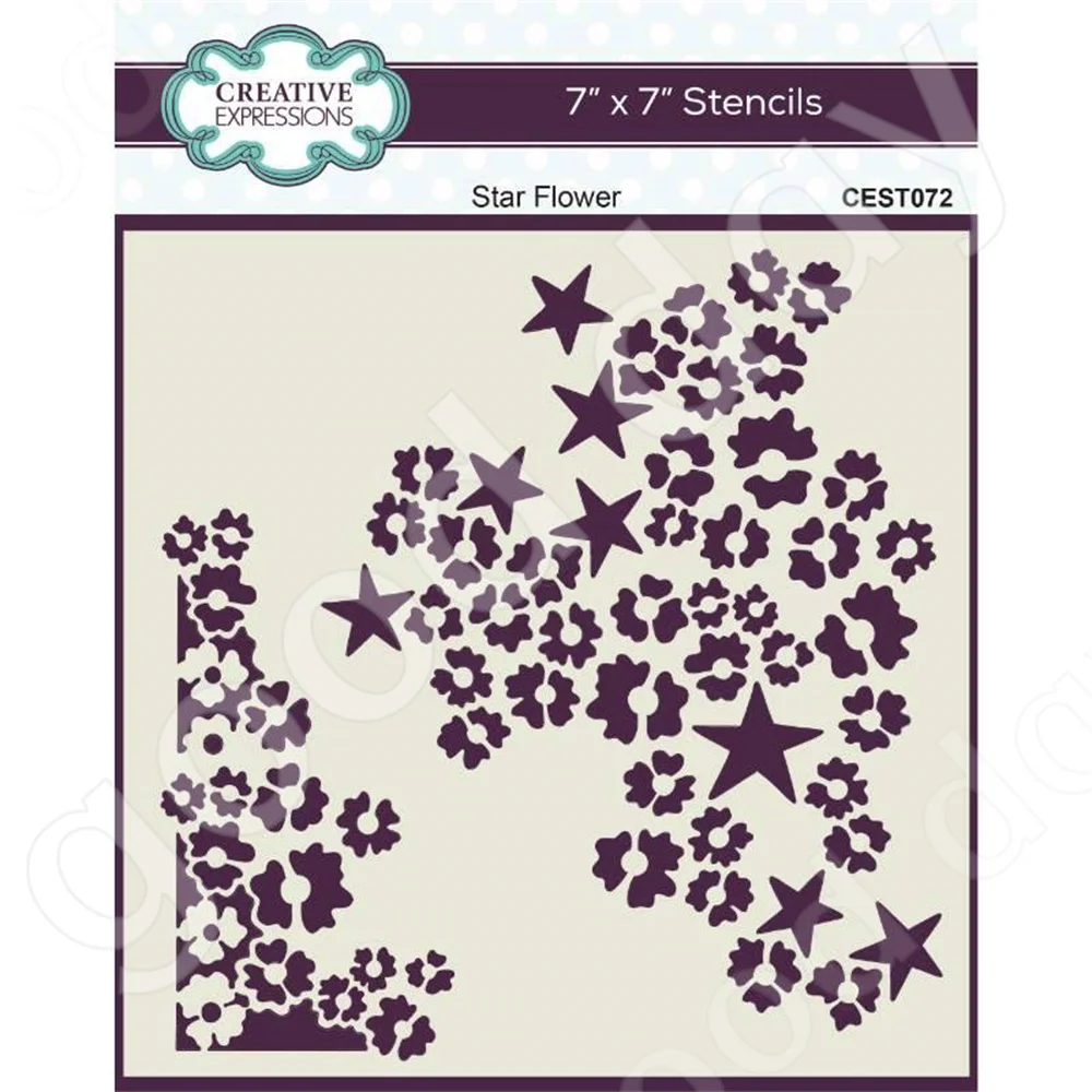 

2022 Arrival New Star Flower Metal Cutting Stencil Scrapbook Diary Decoration Embossing Template Diy Greeting Card Handmade