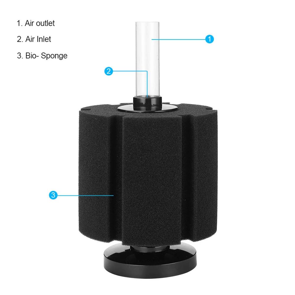 

Bio Sponge Fiter Sponge Filter Aquaculture 7x6.5cx6.5cm Betta Xy-2835 Biochemical Filtration Fish Tank One Piece