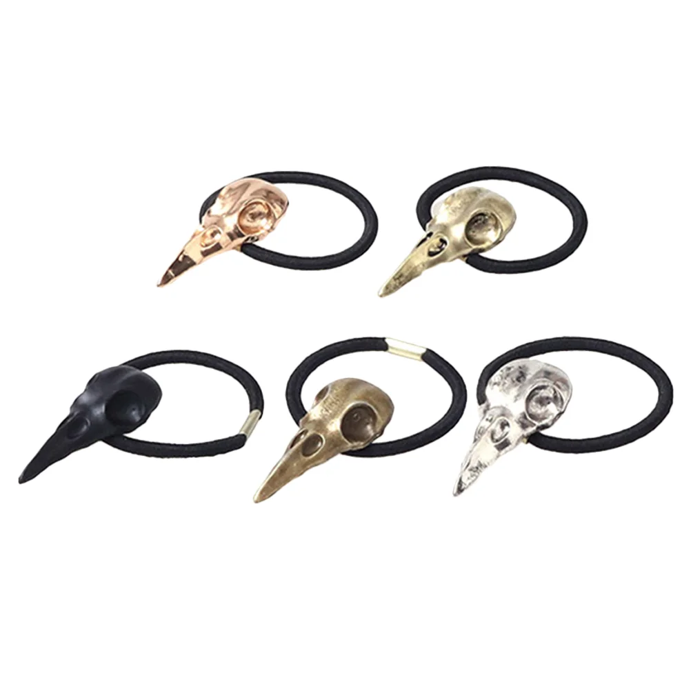 

Goth Accessories Hair Ties Men Women Ponytail Holders Raven Ropes