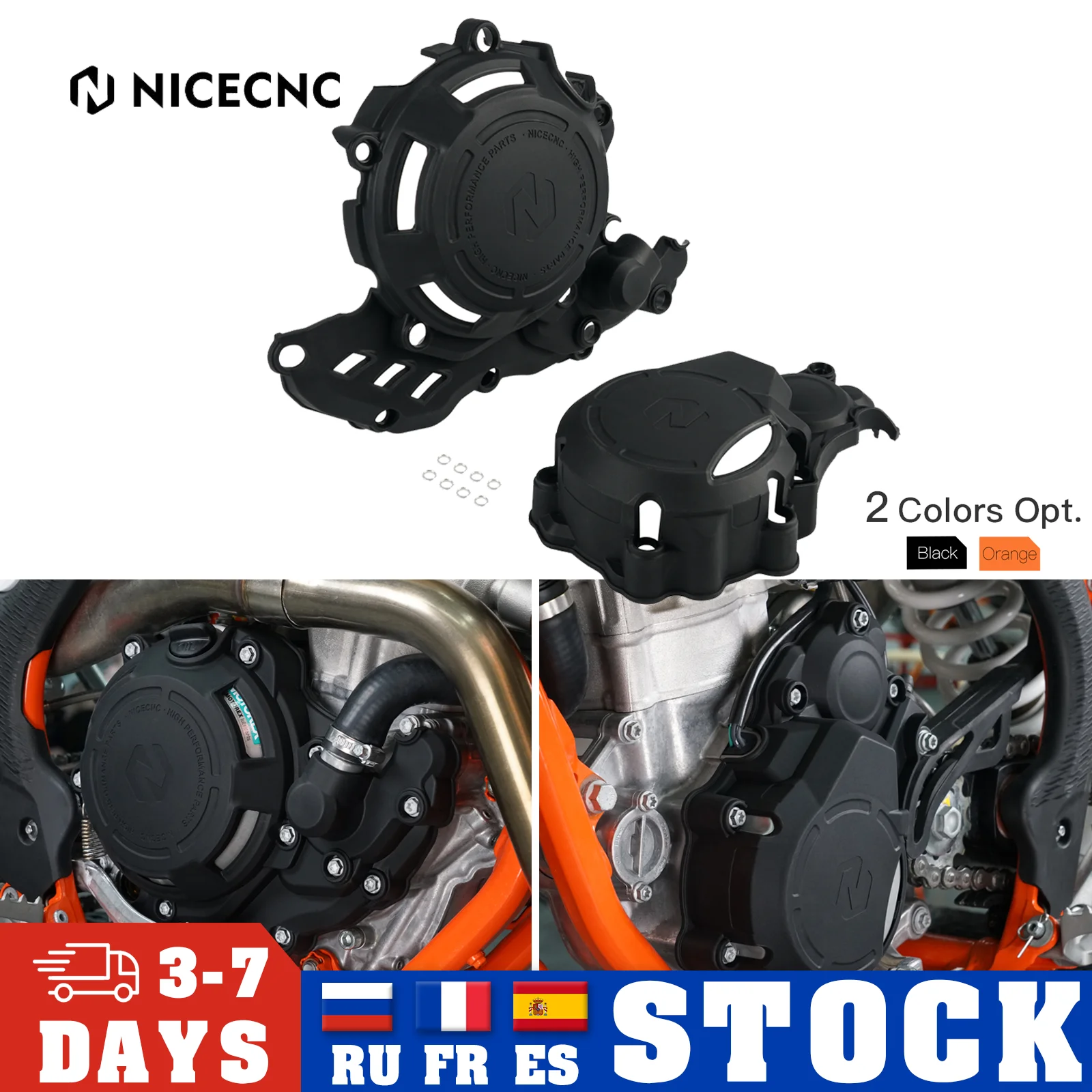NiceCNC для GasGas ECF 250 350 EC 250F 350F EC250F EC350F 2021 2022 2023 KTM Защитная крышка сцепления зажигания