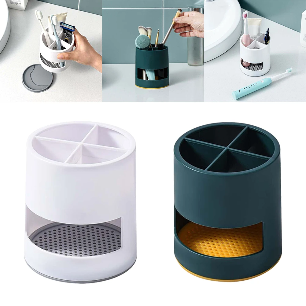 

Circular Toothbrush Holder Drain Rack Plastic Replacement Spoon Storage Organizer Tool Toothpaste Adapter Bathroom Accessoryies