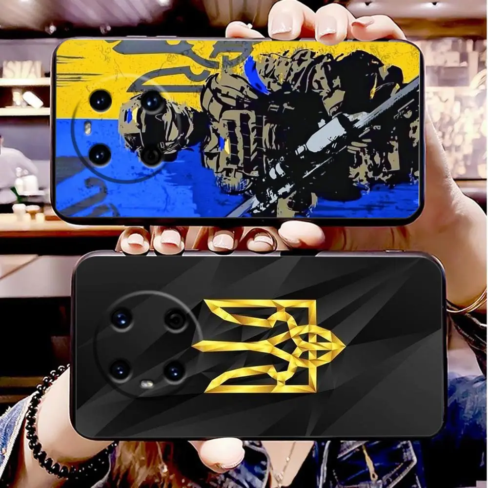 Phone Case For HUAWEI P50 P40 P30 P20 P10 P9 P8 Plus MATE 30 20 20X 10 9 8 Pro Lite Case Funda Coque Shell Cover Flag Of Ukraine