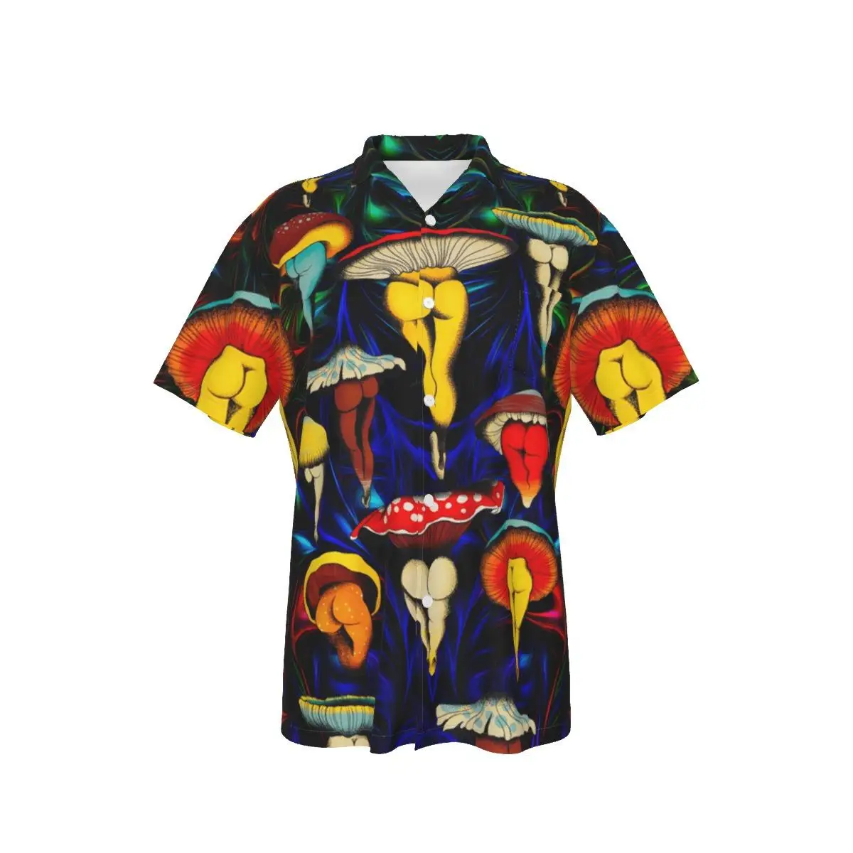 Новая мужская рубашка на Хэллоуин забавный стиль смешанные грибы креативная