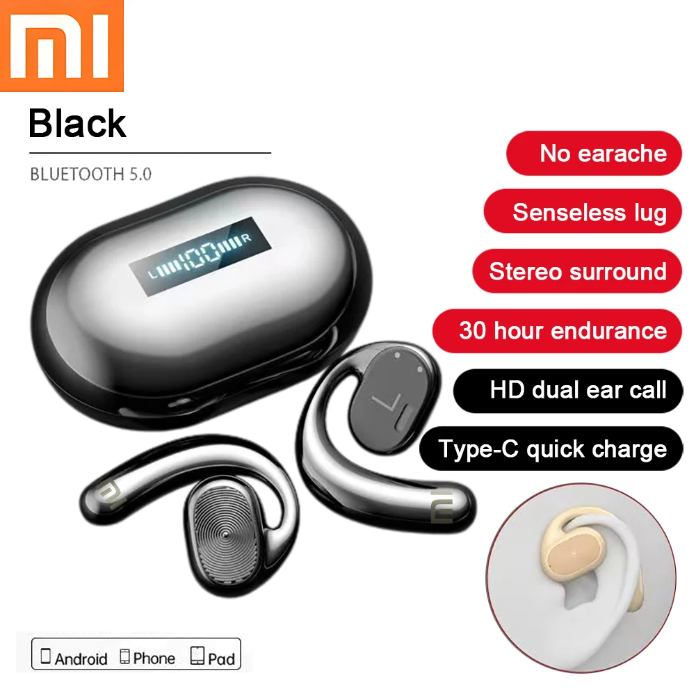 

Xiaomi MIJIA J99 Bluetooth Earphones Ear Hook Wireless Sport Headphone Bone Conduction HiFI Stereo Waterproof Headset Microphone