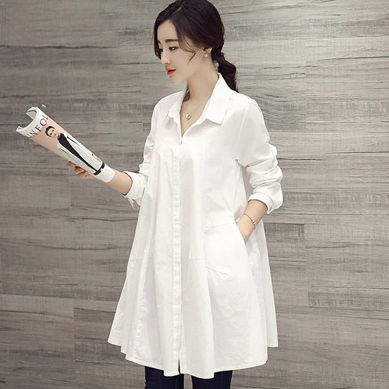 Maternity Shirts Clothes Long-sleeve Blouses Spring Summer Plus Size Maternity Top Clothes for Pregnant Women New 2022