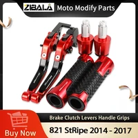 821 stripe motorcycle aluminum brake clutch levers handlebar hand grips ends for ducati 821 stripe 2014 2015 2016 2017