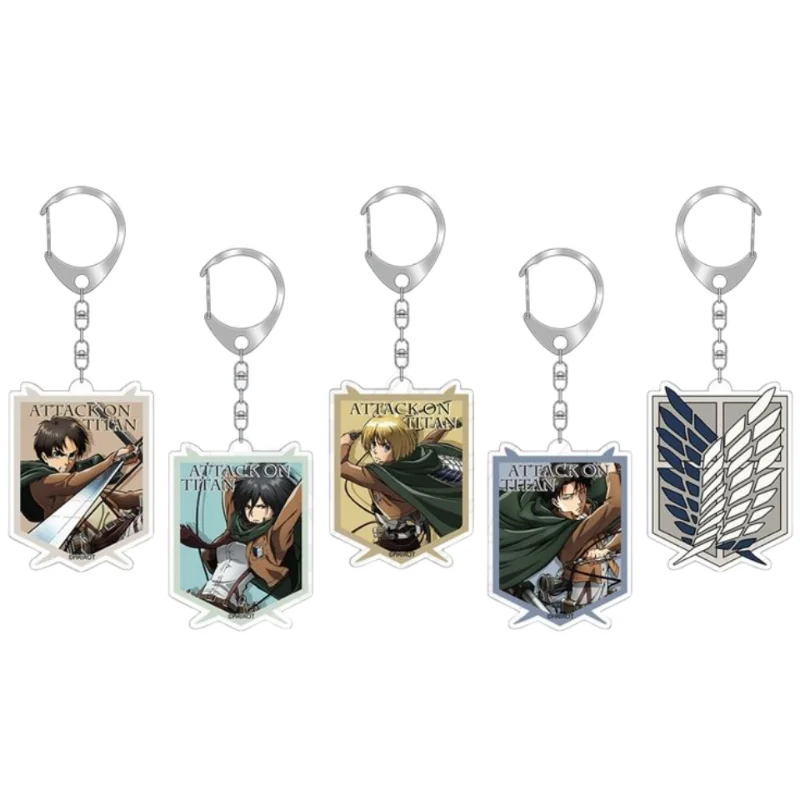 Genuine Attack on Giant anime surrounding Wings of Liberty key chain character pendant Levi Allen backpack exquisite decoration