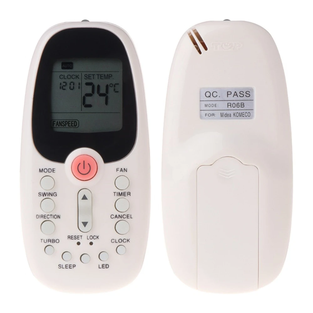 

Conditioner Air Conditioning Remote Control Replacement Suitable for Midea Komeco Tornado Comfee with Led R06/BGCE R06/BGE
