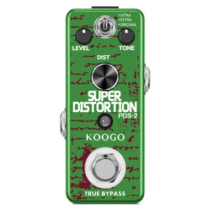 Koogo LEF-301D Distortion IV Guitar Effect Pedal True Bypass with Killer Distortion Tone