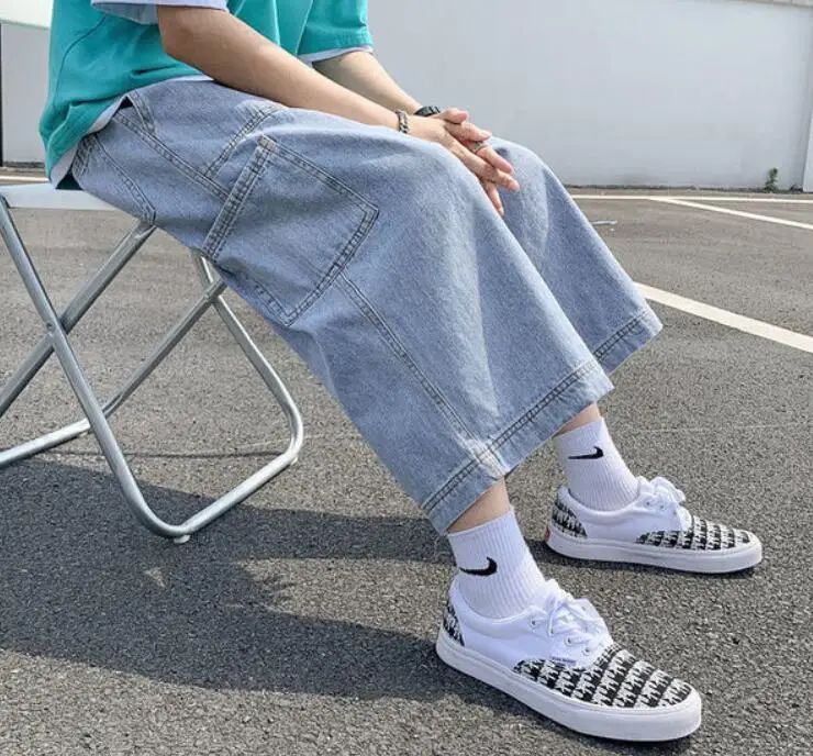 Pants Men Summer Casual Jeans Loose Denim Pants Men's Thin Pants Men's Jeans Multicolor