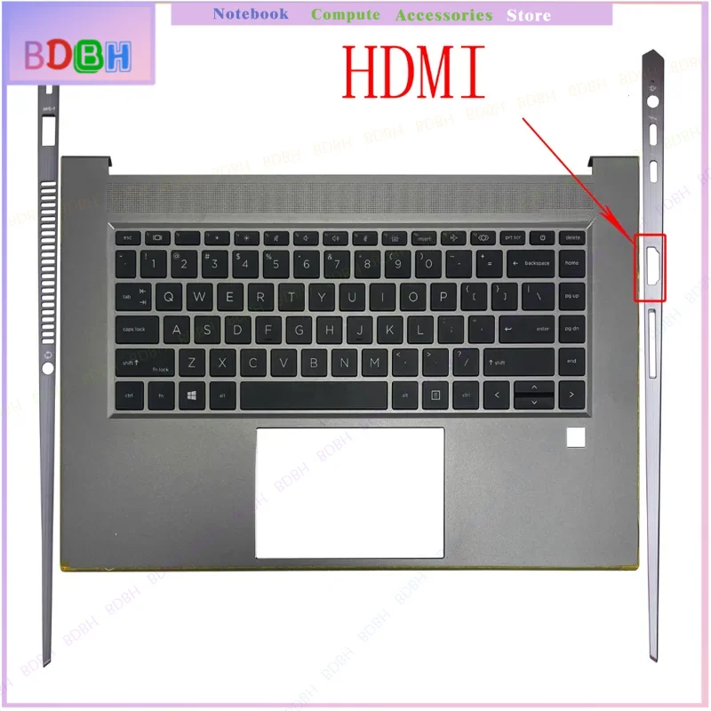 Фото Новая клавиатура с подсветкой и верхняя крышка с подставкой для рук для ZBOOK 15S Studio Create G7 G8 (US/UK/SP/LA/FR/IT/RU) – запчасти для компьютера №5