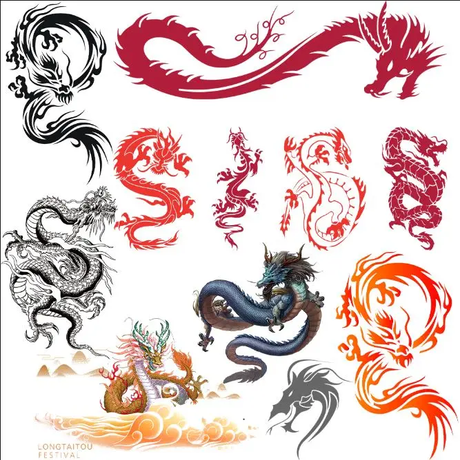 

Китайская нашивка с драконом, нашивки для одежды, теплопередающие наклейки, клейкие нашивки для одежды, Аппликации для одежды