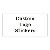 100pcs customized rectangular logo stickers waterproof labels transparent design your own stickers personalized bottle stickers