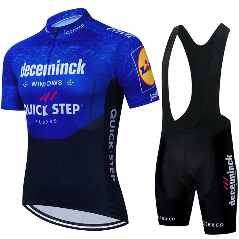 Quick step Professional Cycling Shirt Man Uniform Sports Set Pro Team Men's Suit Mountain Bike Jersey 2022 Pants New Bib Shorts