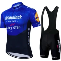 quick step professional cycling shirt man uniform sports set pro team mens suit mountain bike jersey 2022 pants new bib shorts