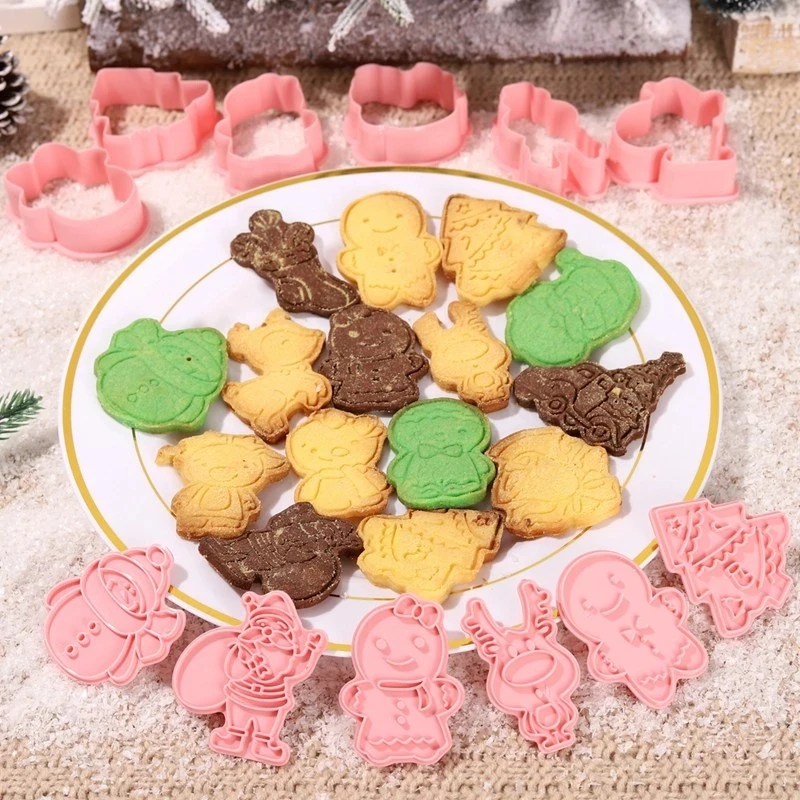 

Christmas Cookie Cutters Biscuit Mold Merry Christmas Decoration For Home Kitchen Xmas Ornament Navidad Noel Gifts New Year 2023