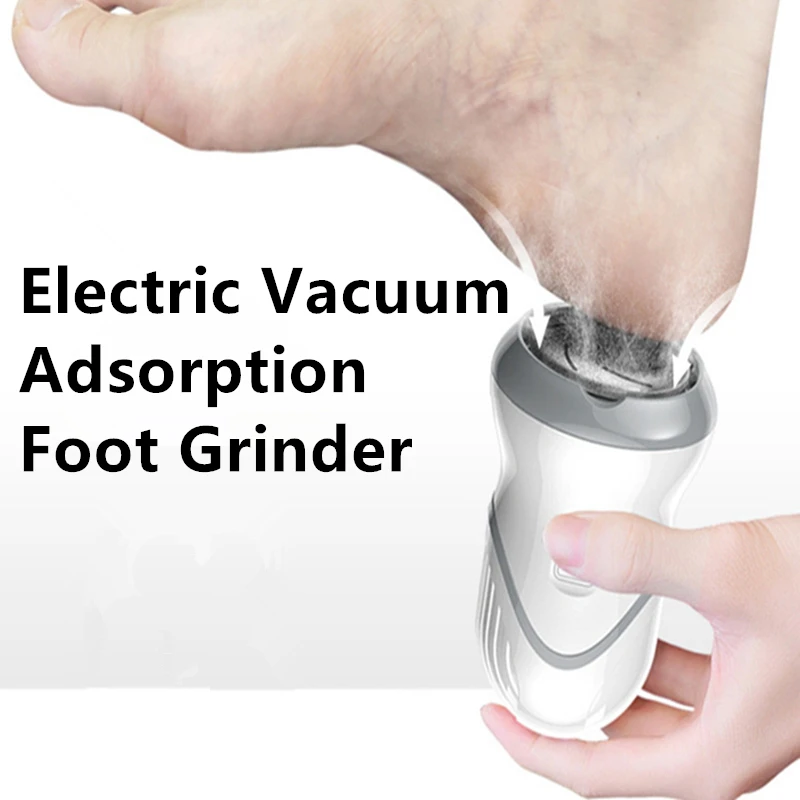 2022 New Portable Electric Vacuum Adsorption Foot Grinder Electronic Foot File Pedicure Tools Callus Remover Feet Care Sander