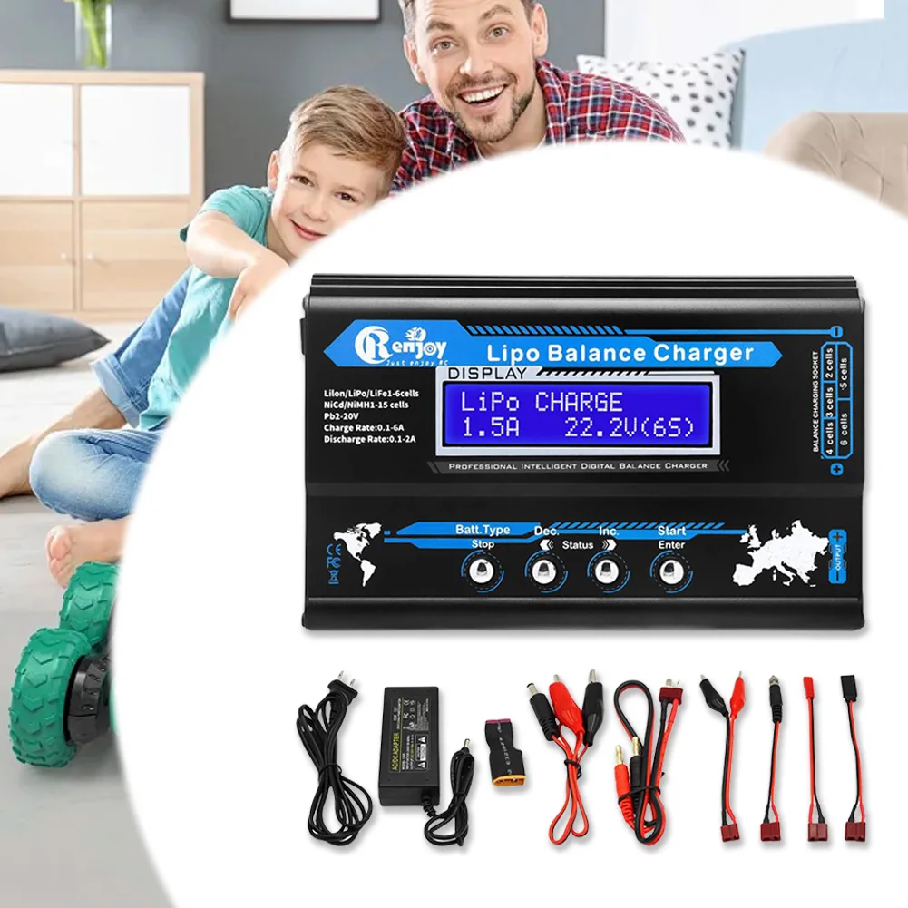 B6 Balance Charger Разрядное устройство RC Автомобильное зарядное с блоком питания