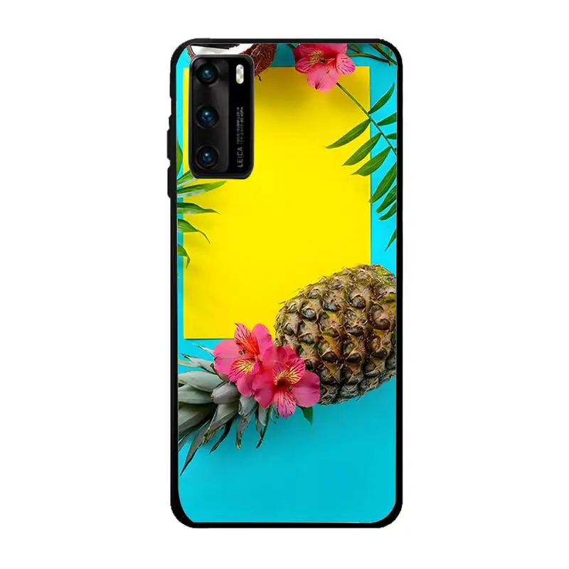 Желтый ананасовый розовый футляр для телефона Huawei Honor 7A Pro 20 10 Lite 7C 8A 8X 8S 9X 10I 20I Fundas Shell Cover.