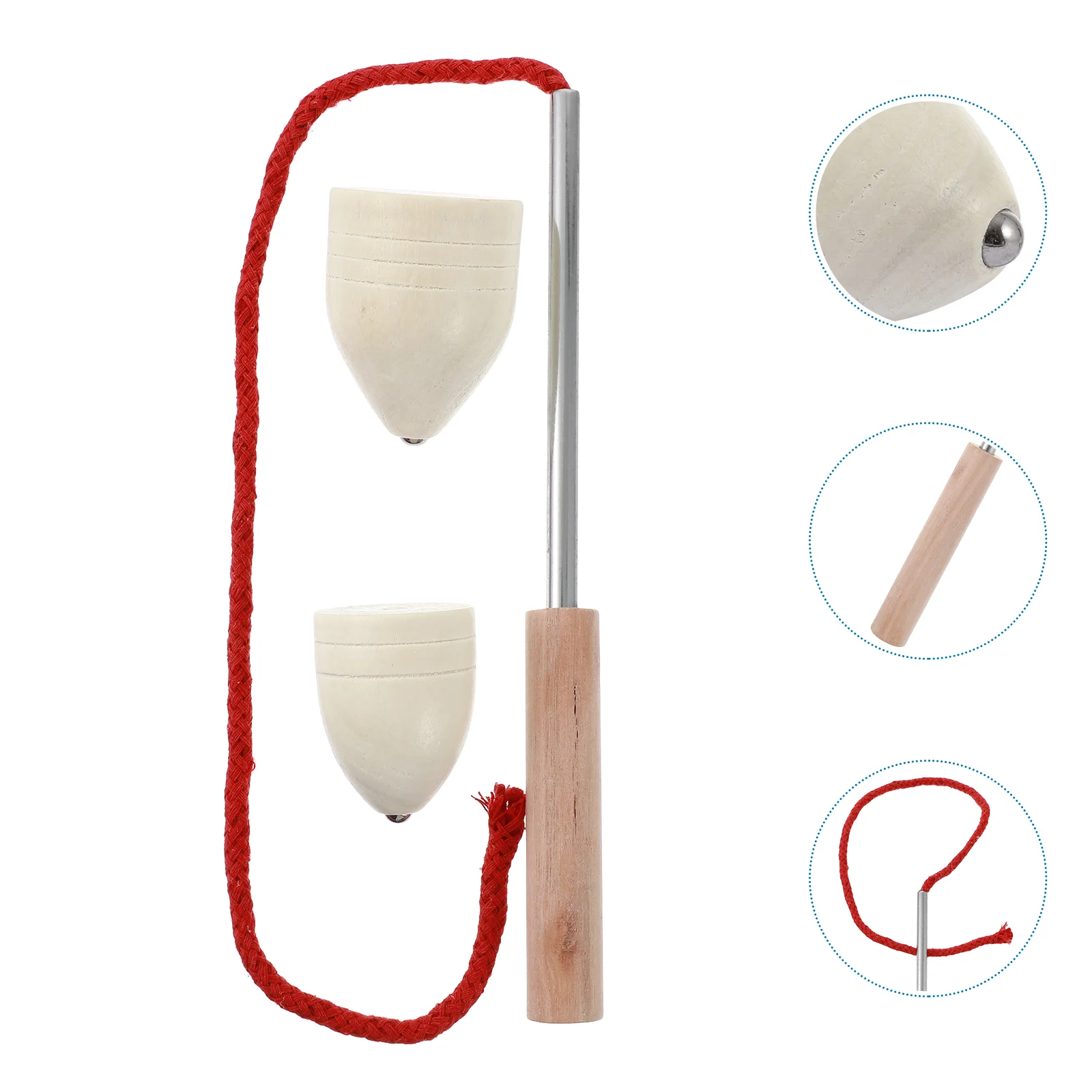 

5 Sets Creative Chic Kids Vintage Spin Tops Whipping Tops With String