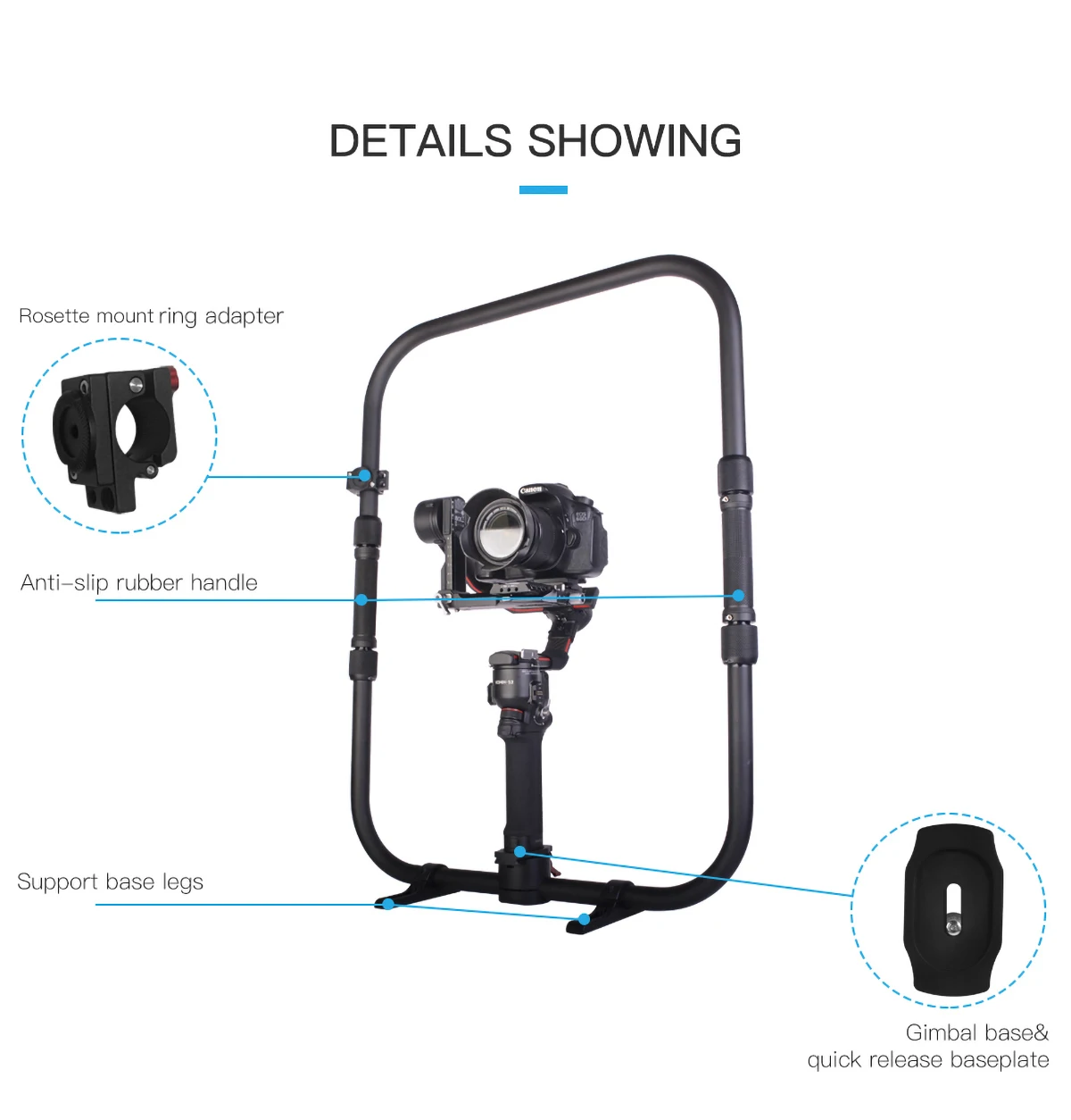Волшебное кольцо X ручное с адаптером для шестерни стабилизатора Gimbal DJI RONIN RS2 RSC2 S