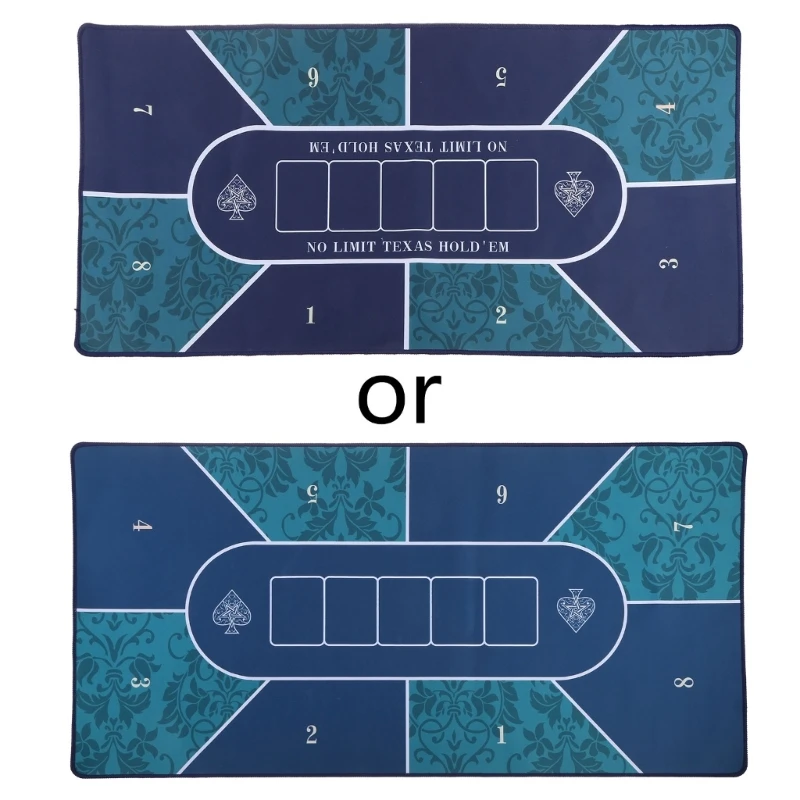 

Rubber Waterproof Table Cover 6 Players Layout for Table Top Games N58B