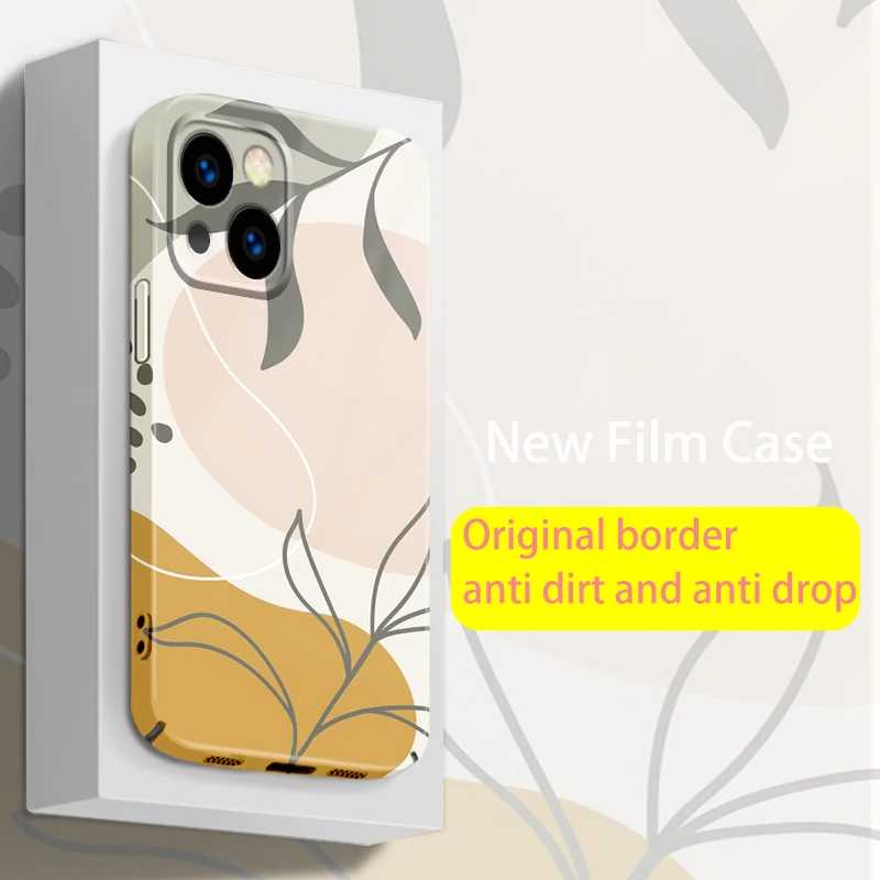 

Vintage Leaves Anime For iPhone 14 13 12 Mini 11 XS Pro Max X XR 8 7 6 Plus SE 2020 Feilin Film Phone Case Hard Cover