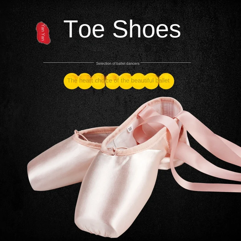 

Ballet Shoes Adult Women Pointe Shoes Training Shoes Children Dance Shoes Satin Lace Flat Ballet Shoes Satin Shoe Silk Ribbon