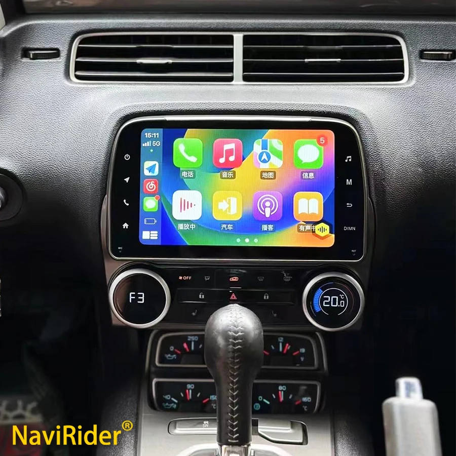 Автомагнитола 8 дюймов Android 14 CarPlay для Chevrolet Camaro 2010 2012 2013 2015 мультимедийный