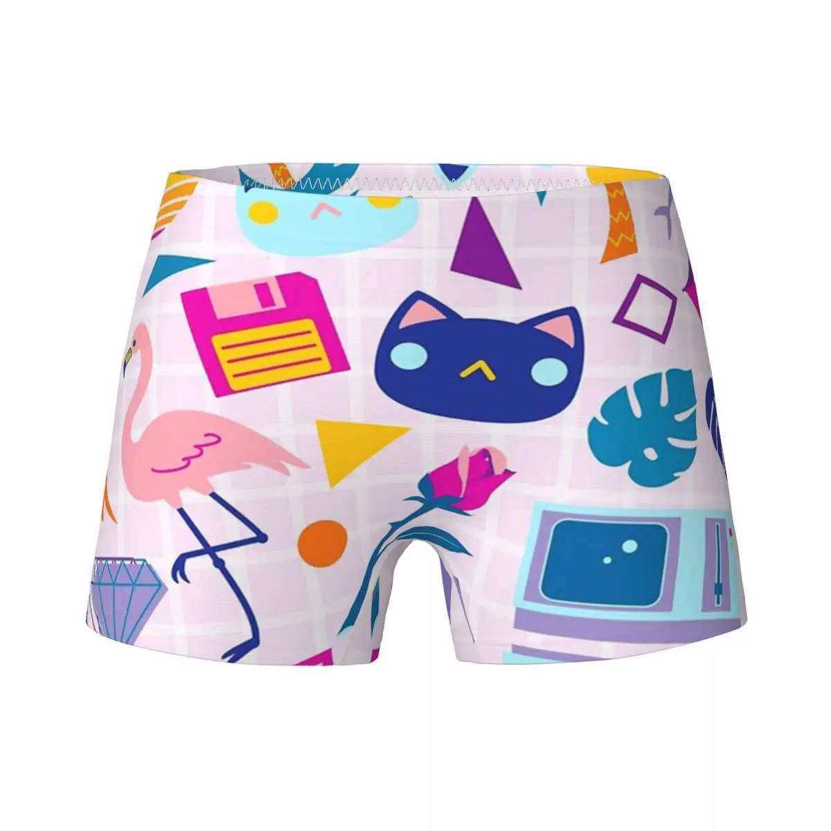 

Girls Cute Wave Boxers Child Cotton Pretty Underwear Teenagers Flamingo Underpants Soft Briefs Size 4T-15T